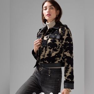 jacquard cropped jacket WHBM